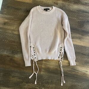 Light Pink Knit Sweater Love Tree